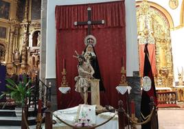 Imagenes dispuestas para el triduo del Amarrao