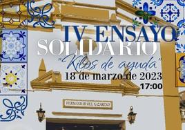 La hermandad del Nazareno organiza el próximo sábado el 'IV Ensayo Solidario'