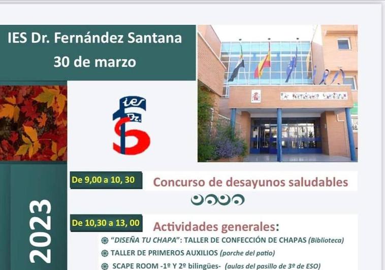 El Fernández Santana celebrará el día del centro con una gran variedad de actividades