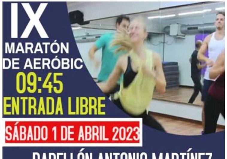 El Maratón de Aeróbic celebrará su novena edición el 1 de abril