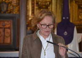 Ceci Vázquez durante el pregón de Semana Santa