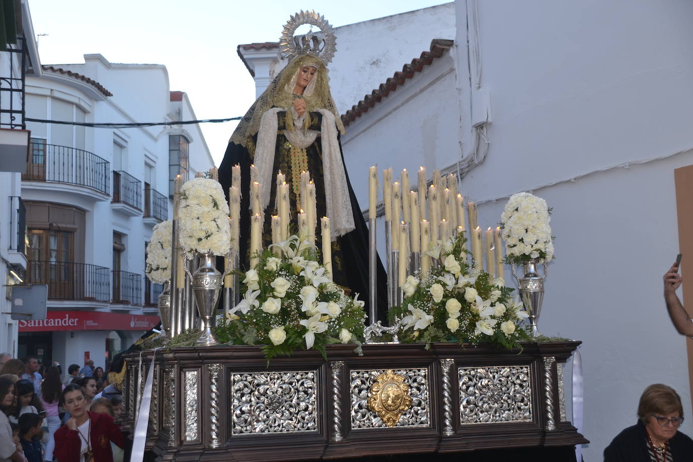 La imagen de la Virgen de las Angustias