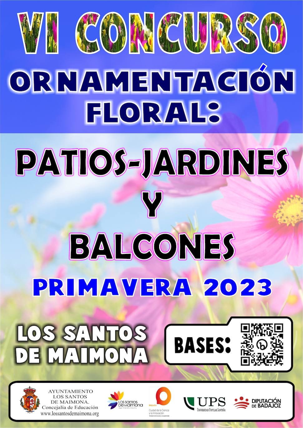Cartel del concurso de ornamentación floral de patios-jardines y balcones