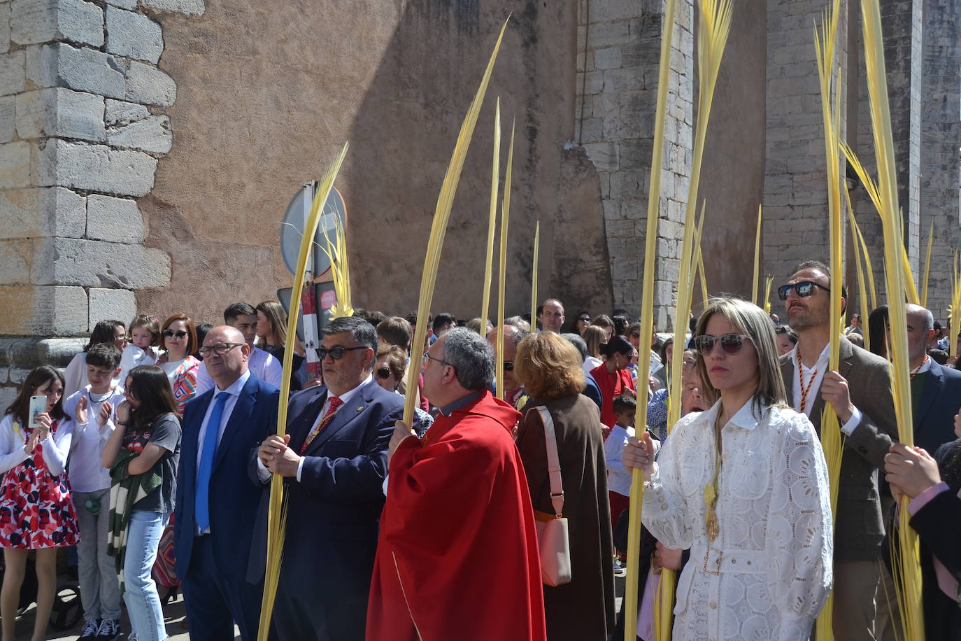 Isa en la procesión de la Burrita, el pasado domingo de Ramos