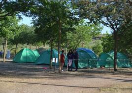 Parte de la acampada