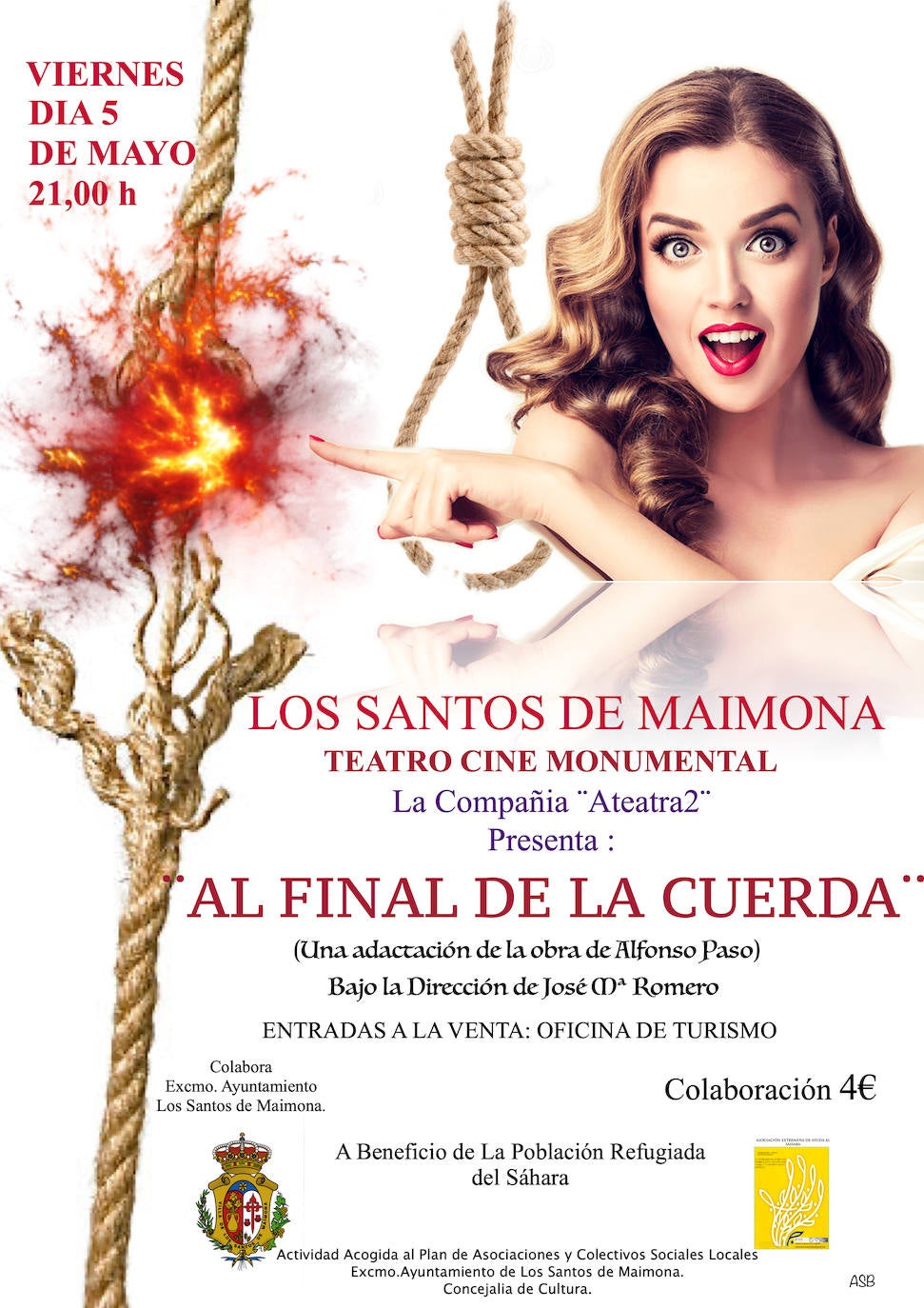 Cartel de la obra 'Al Final de la Cuerda'