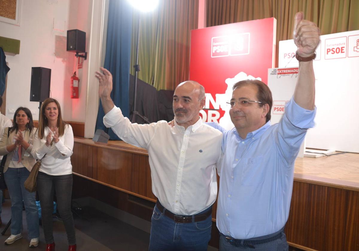 Juan barrientos y Vara en el anterior mitin