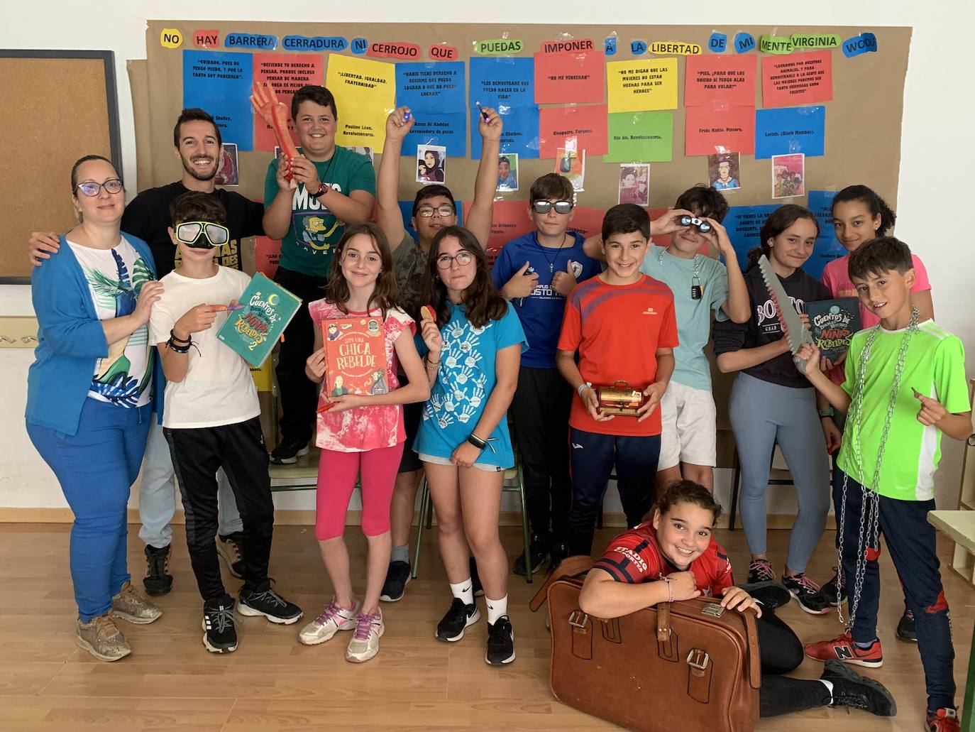 Algunos de los alumnos participantes en la actividad