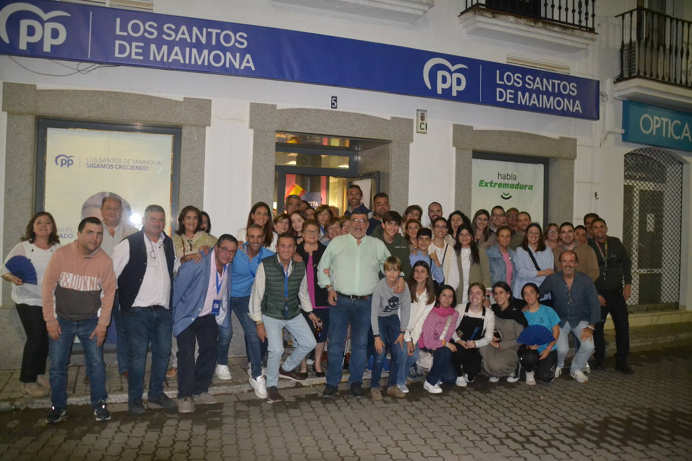 Alegría en la sede del PP