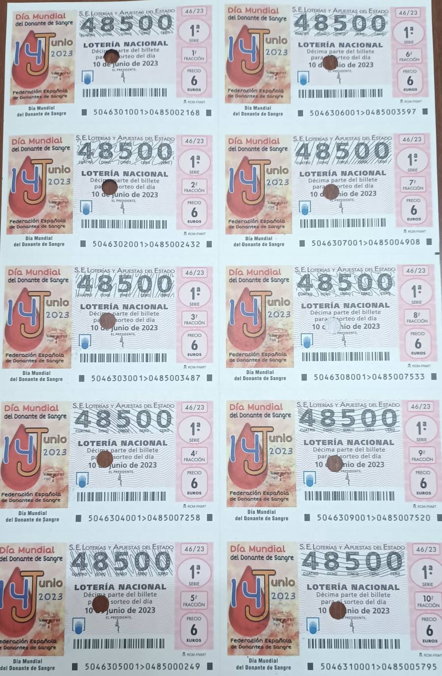 Los diez decimos se devolvieron a Apuestas del estado