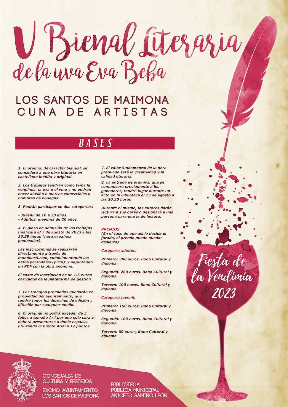 Cartel de la bienal literaria