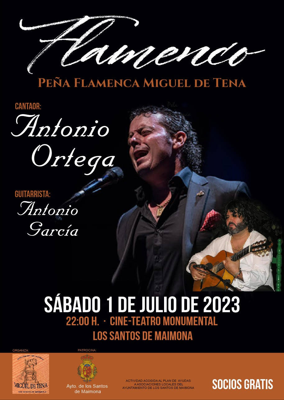 Cartel del espectáculo flamenco