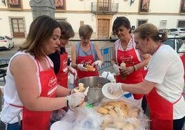 Haciendo montaditos
