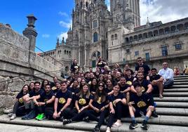 Foto del grupo completo de peregrinos