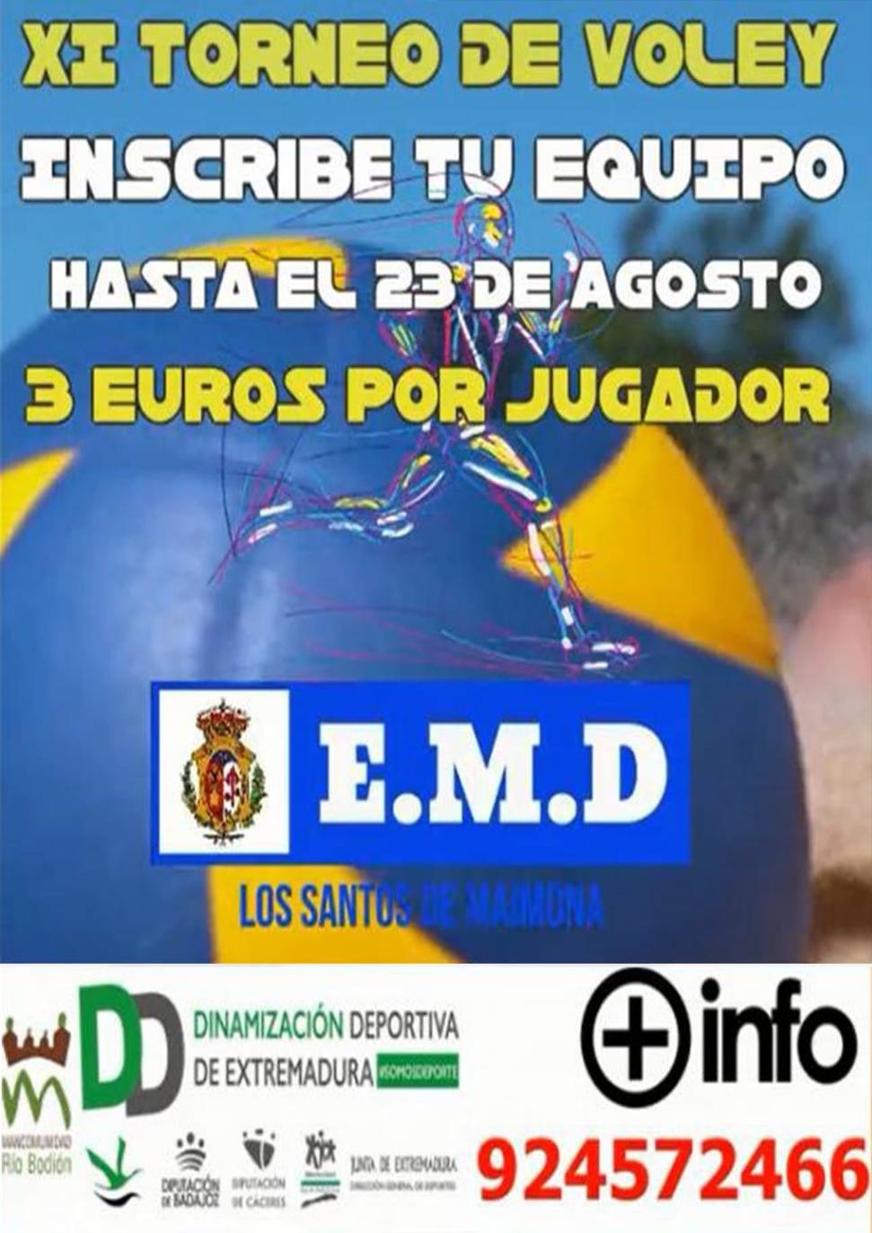 Abiertas las inscripciones para participar en el XI Torneo de Voley del verano