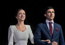 marta Lavado junto a su acompañante en la Fiesta