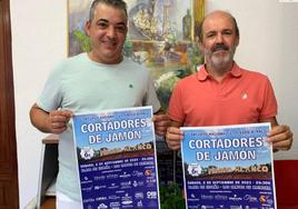 Organizadores con el cartel