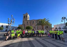 Grupo de caminantes que han realizado la ruta