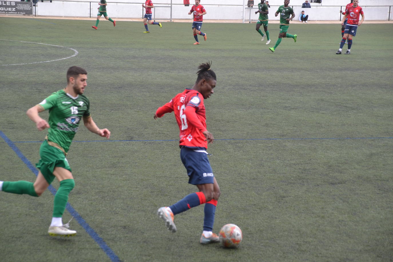 En un partido el año pasado con el Fuente de Cantos, equipo por el que ha fichado