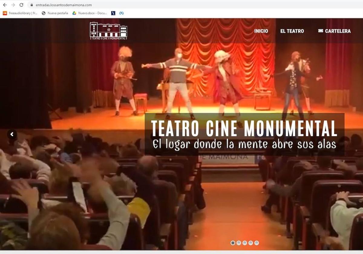 Nueva Web del teatro Cine Monumental