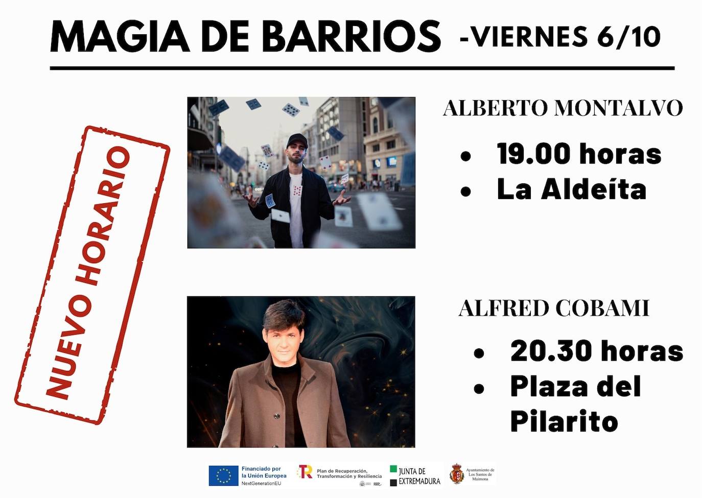 La 'Magia de Barrios' de este viernes se retrasan una hora por las altas temperaturas