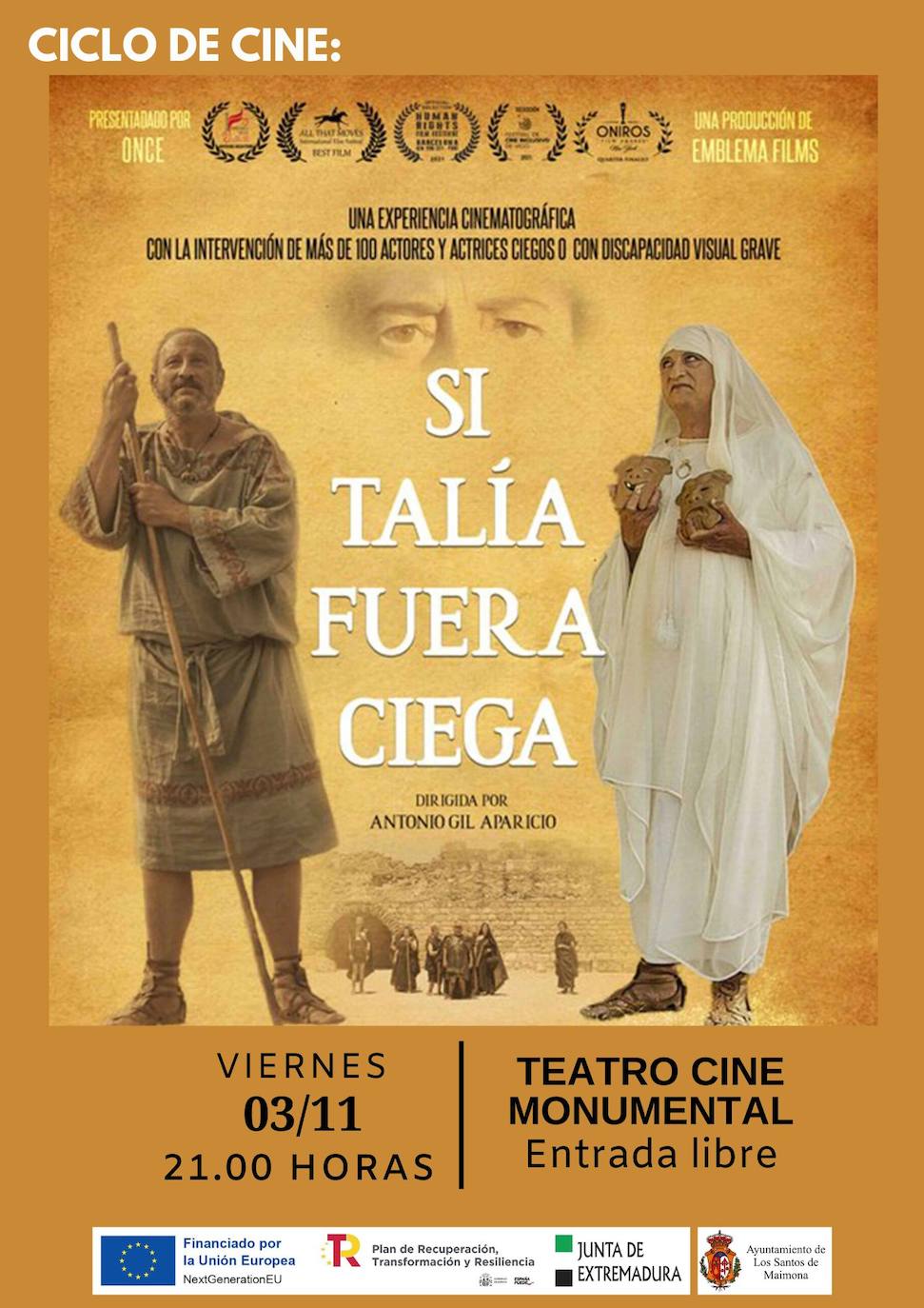 Cartel 'Si Talía fuera ciega'