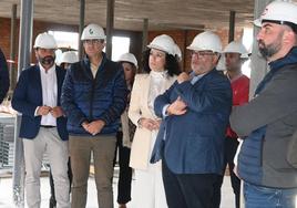 Visita a la obra del nuevo centro de salud