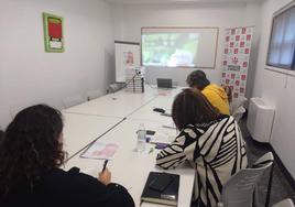 Un momento de la sesión de formación