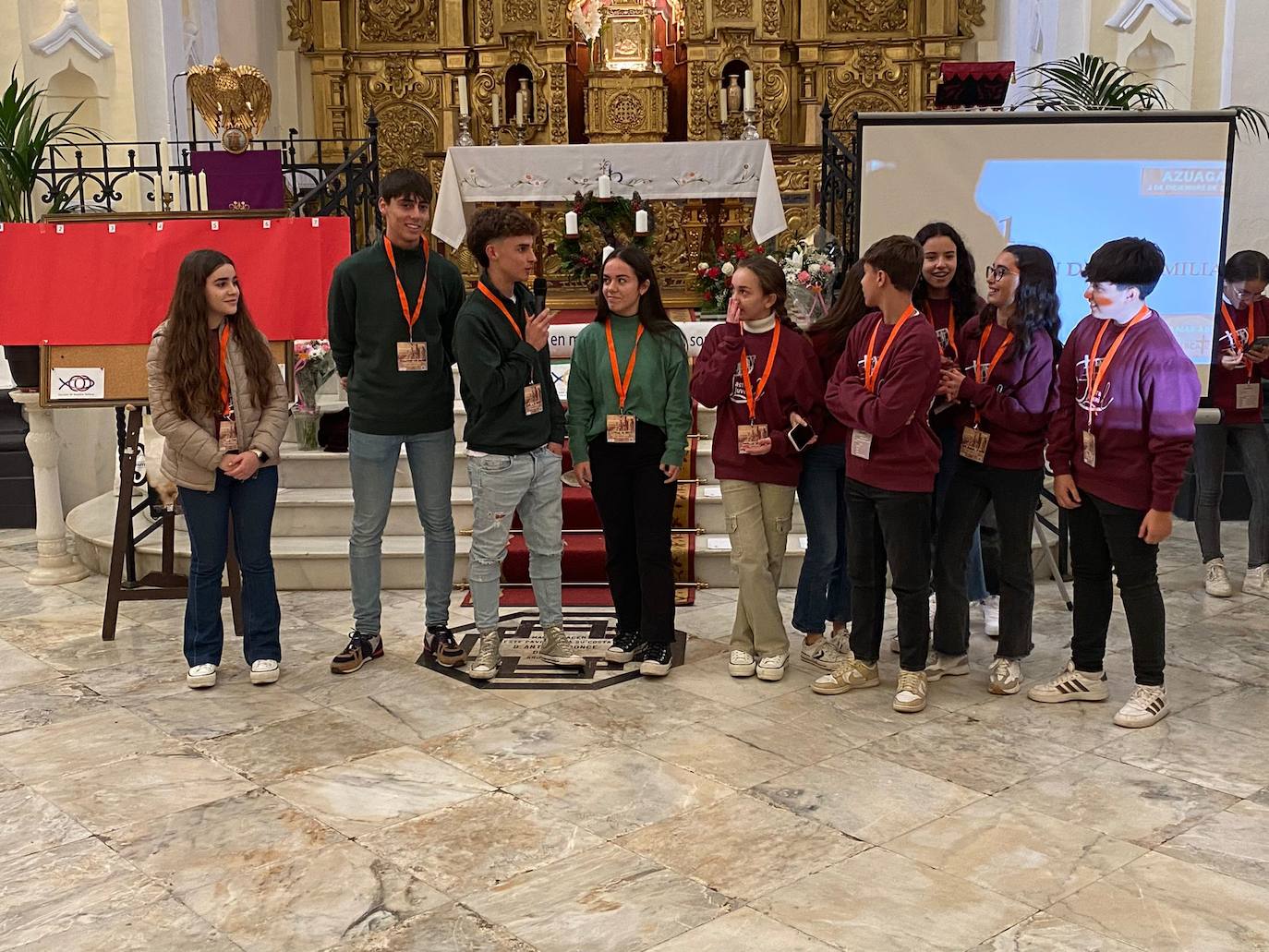 Jóvenes de Los Santos en la Jornada