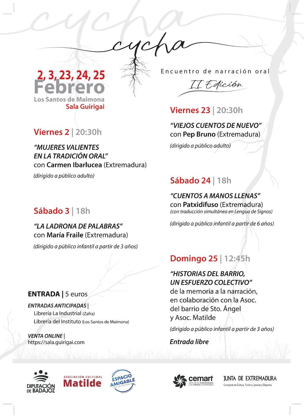 Este viernes comienza en Sala Guirigai el programa 'Cuchas' de narración oral