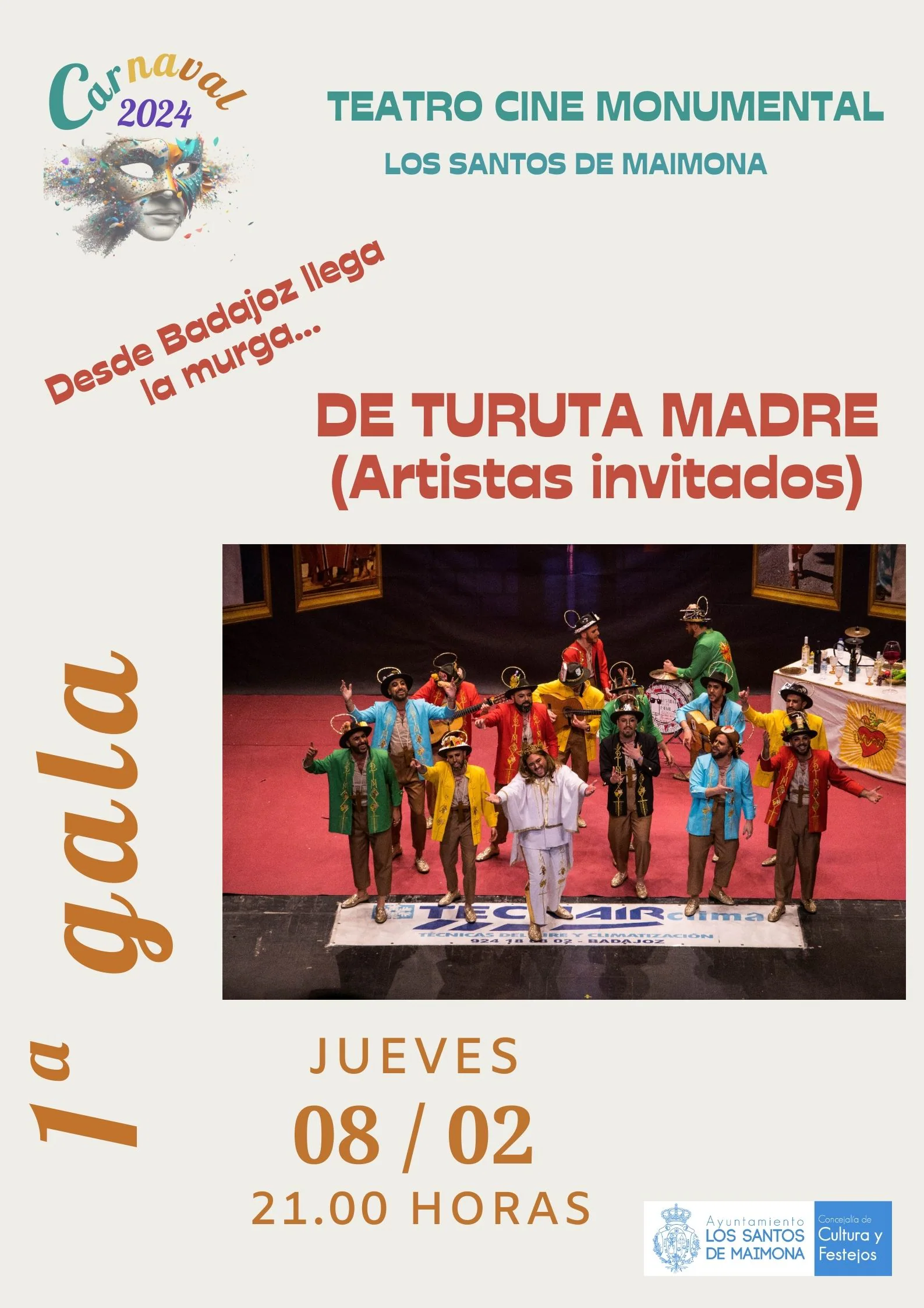 Miki Dkai y la murga &#039;De Turuta Madre&#039; artistas invitados en el Carnaval 2024