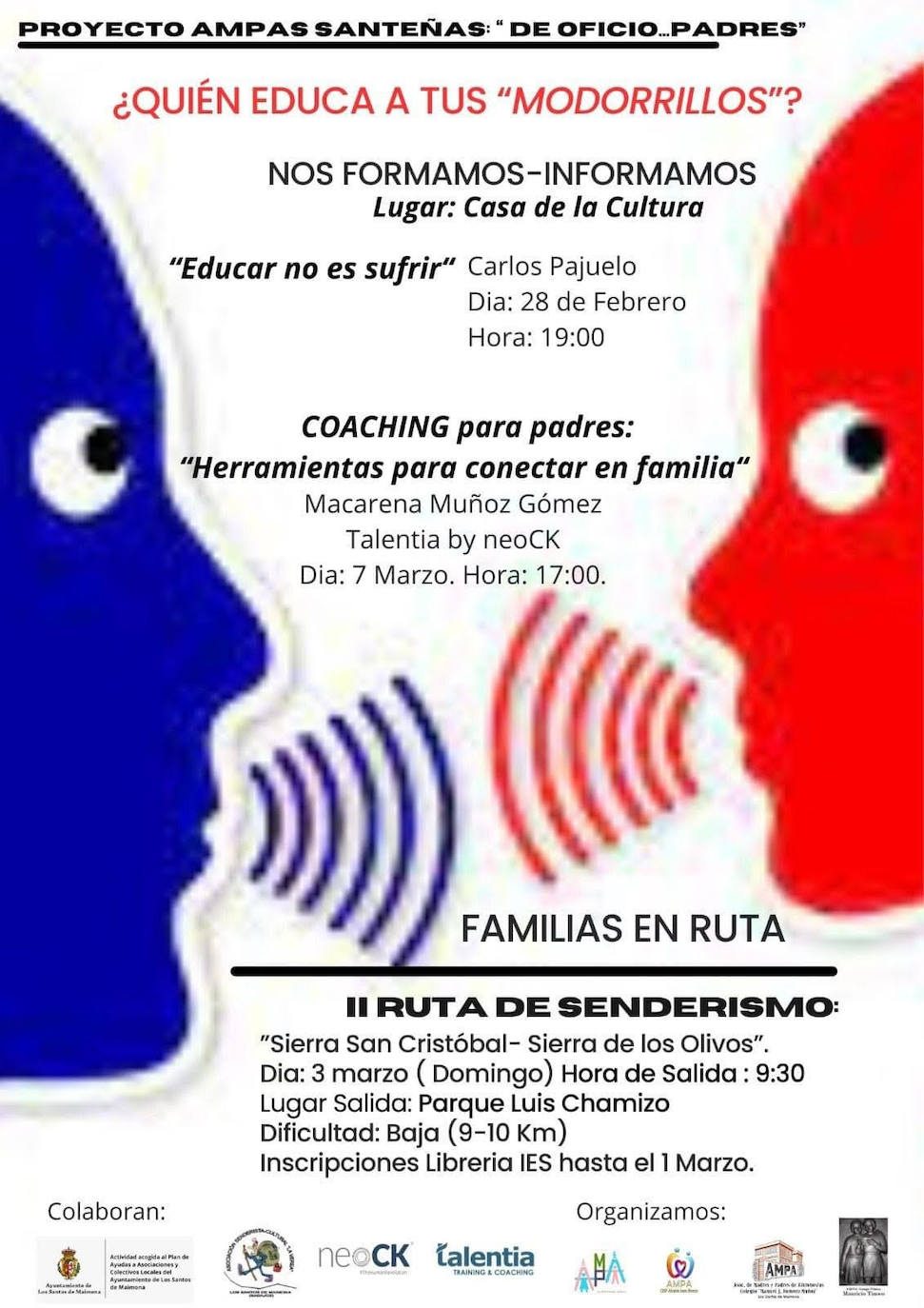 Las AMPAS santeñas desarrollarán nuevas actividades de formación centradas en la educación de sus hijos
