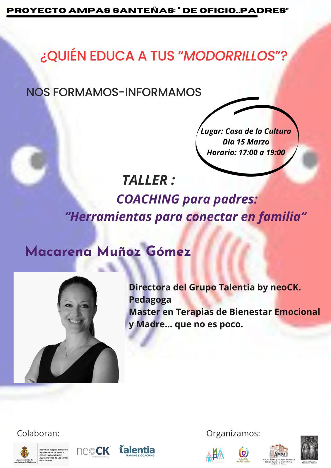 Las AMPAS ofrecen este viernes a las familias un taller de coaching que les dará herramientas para conectar