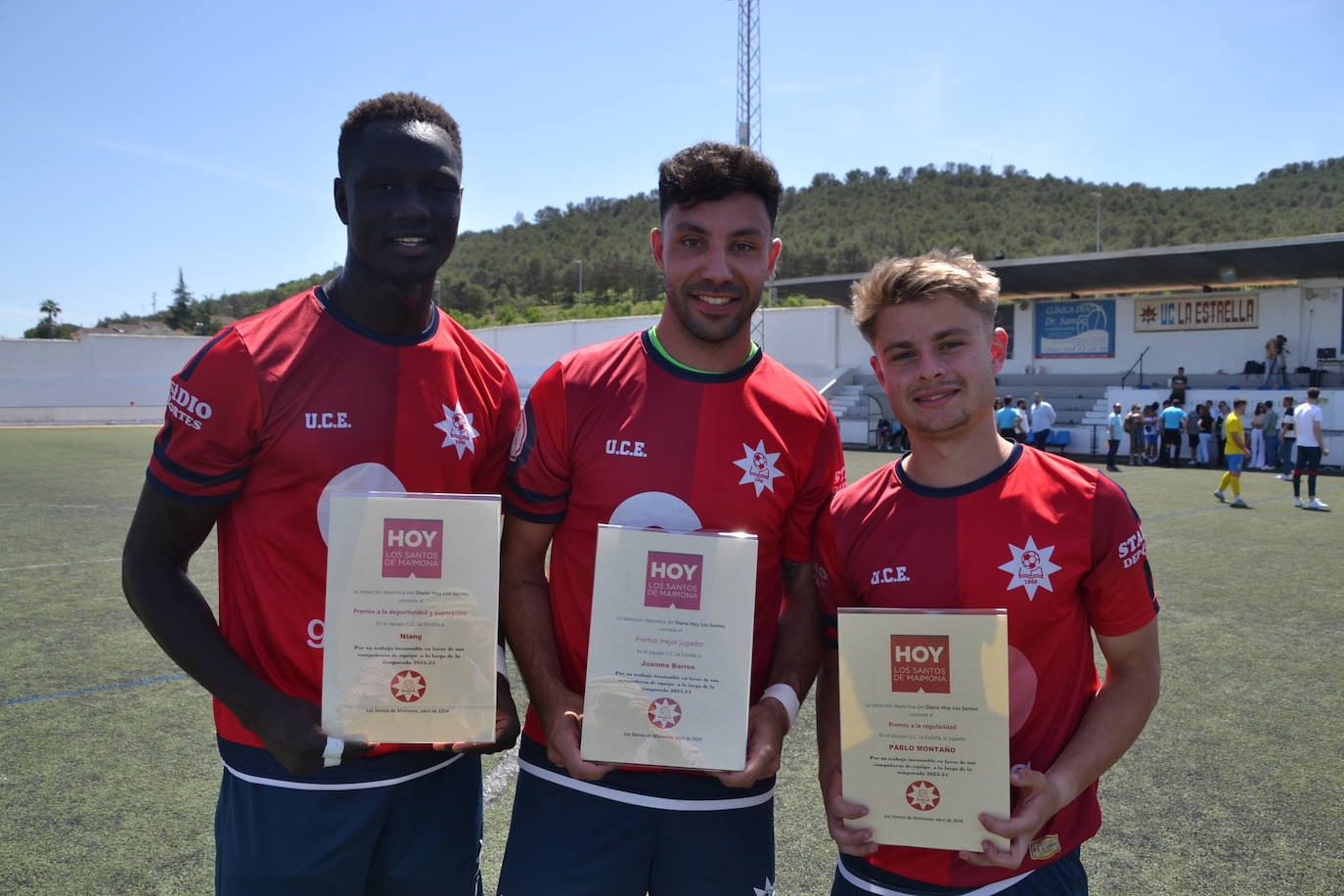 Los tres jugadores premiados por Hoy Los Santos