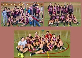 Los tres equipos participantes