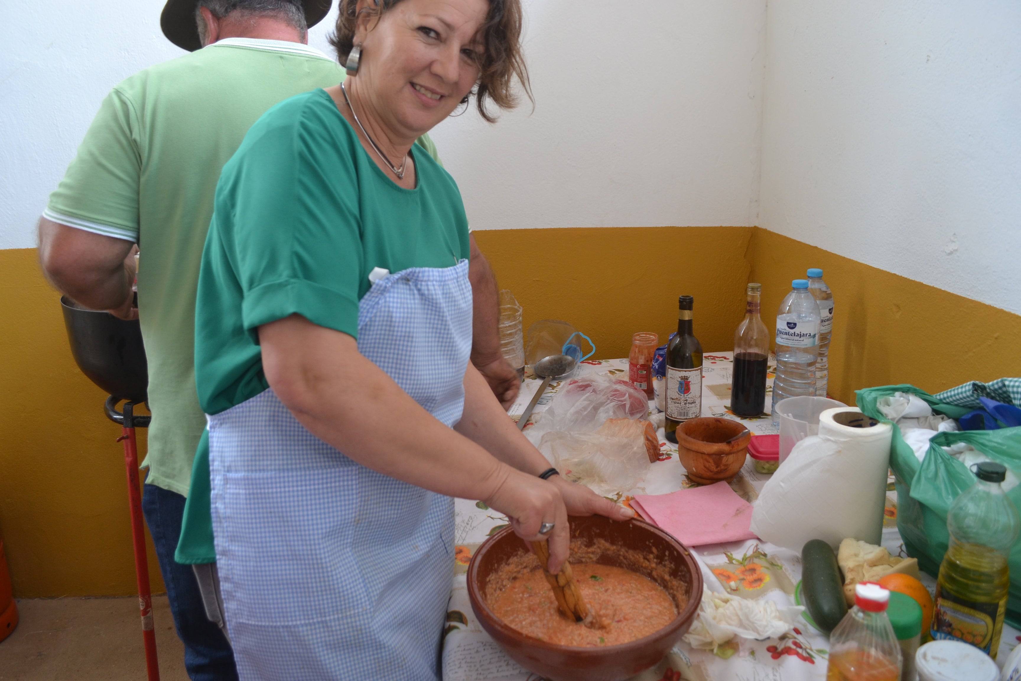 Machacando el gazpacho