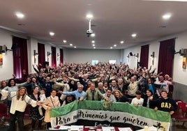 Foto de familia en la reunión del pasado 1 de mayo en Mérida