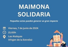 Cartel de Maimona Solidaria
