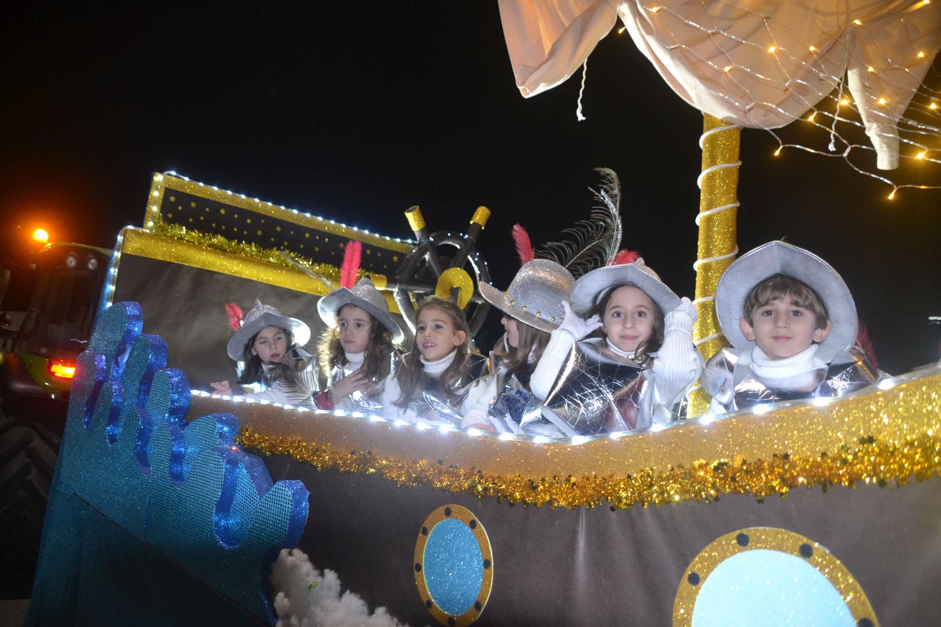 Una de las elegantes carrozas