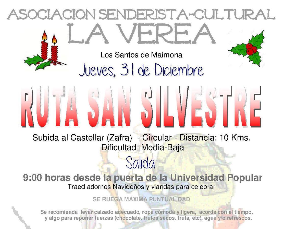 Cartel de la actividad