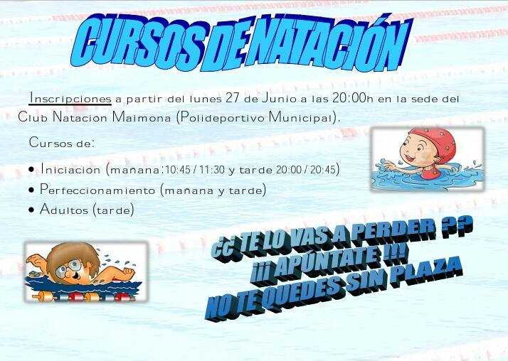 Cartel de los cursos