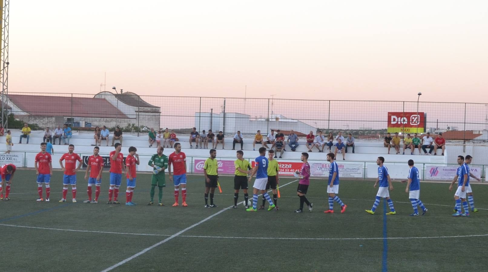 Inicio del partido ayer