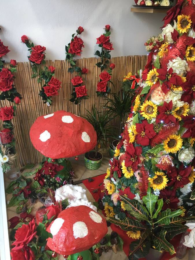 Floristería Vergara gana el primer premio del II Concurso de Escaparates Navideños del Ayuntamiento