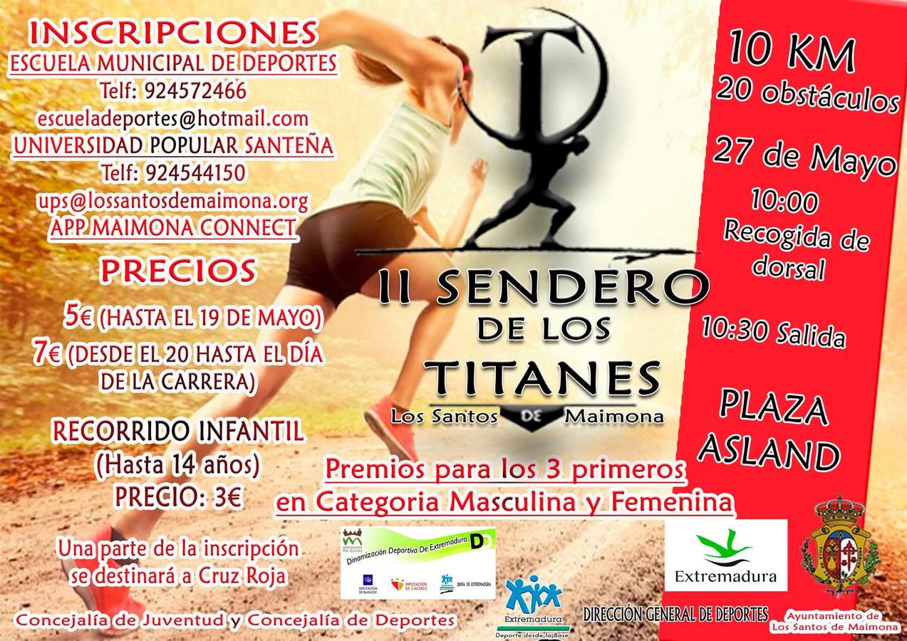 Abierto el plazo de inscripción para participar en la segunda edición de la carrera de obstáculos ’Sendero de los Titanes’