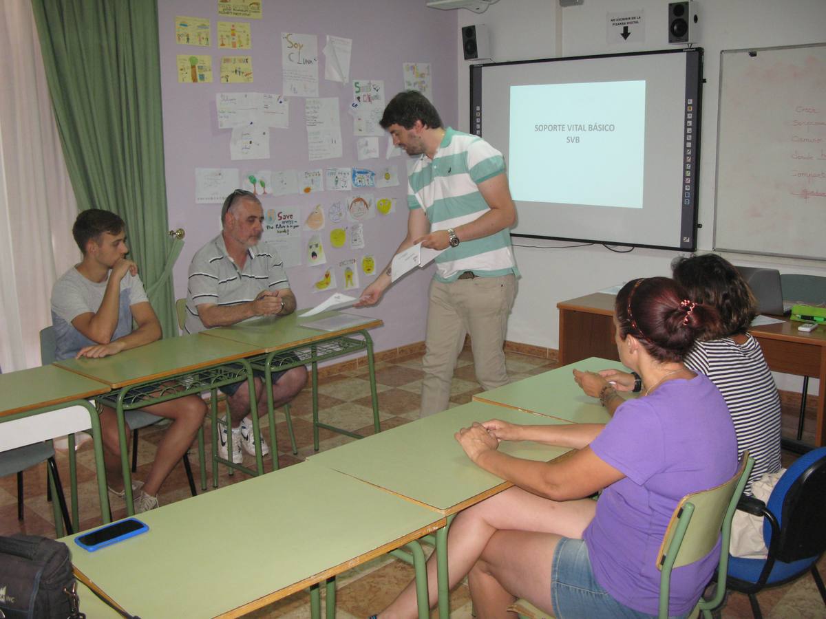 Algunos de los monitores durante el curso 