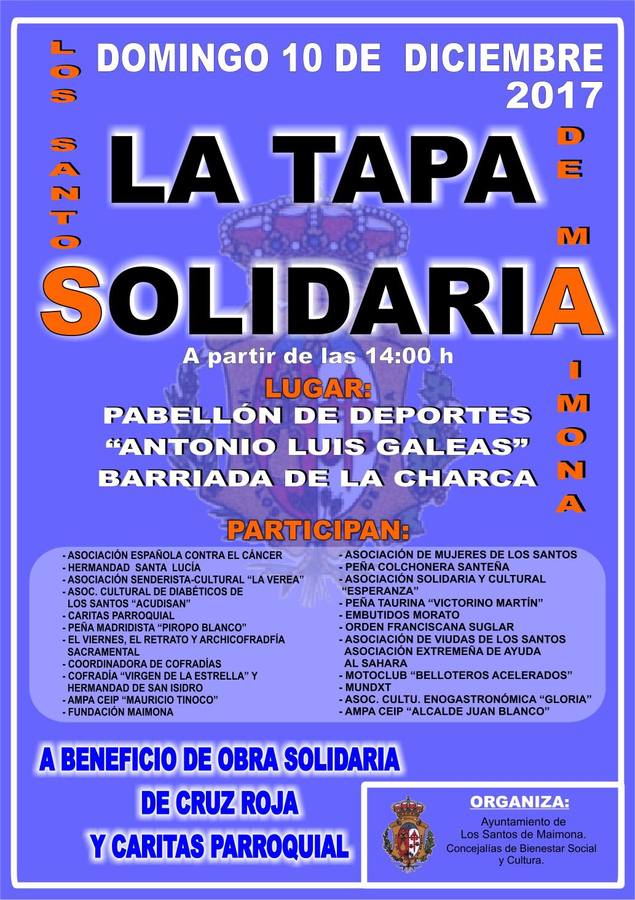 Cartel de la Tapa Solidaria 2017 