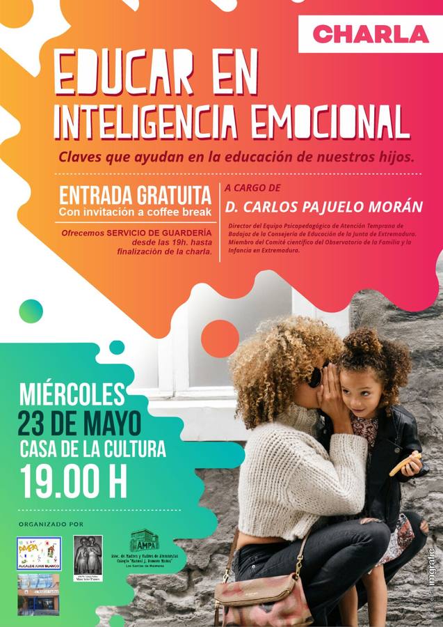 Carlos Pajuelo dará las claves para educar a nuestros hijos en inteligencia emocional