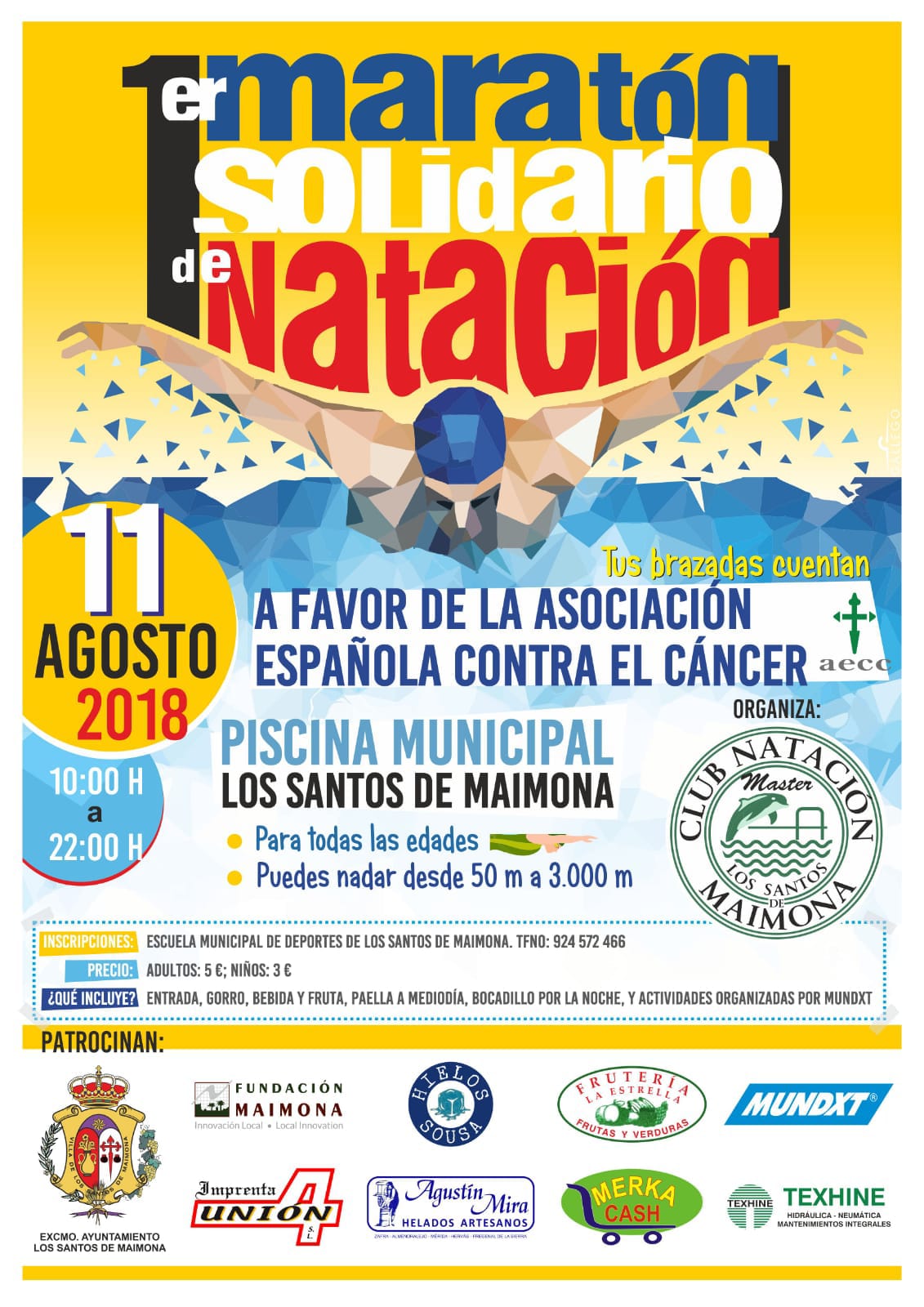 Cartel del evento deportivo solidario