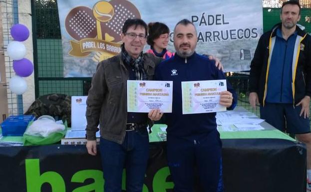 Imagen principal - Arriba ganadores 1º masculina, abajo, finalistas 1º masculina 