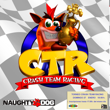 Torneo de 'Crash Team Racing' esta tarde en el Centro Joven